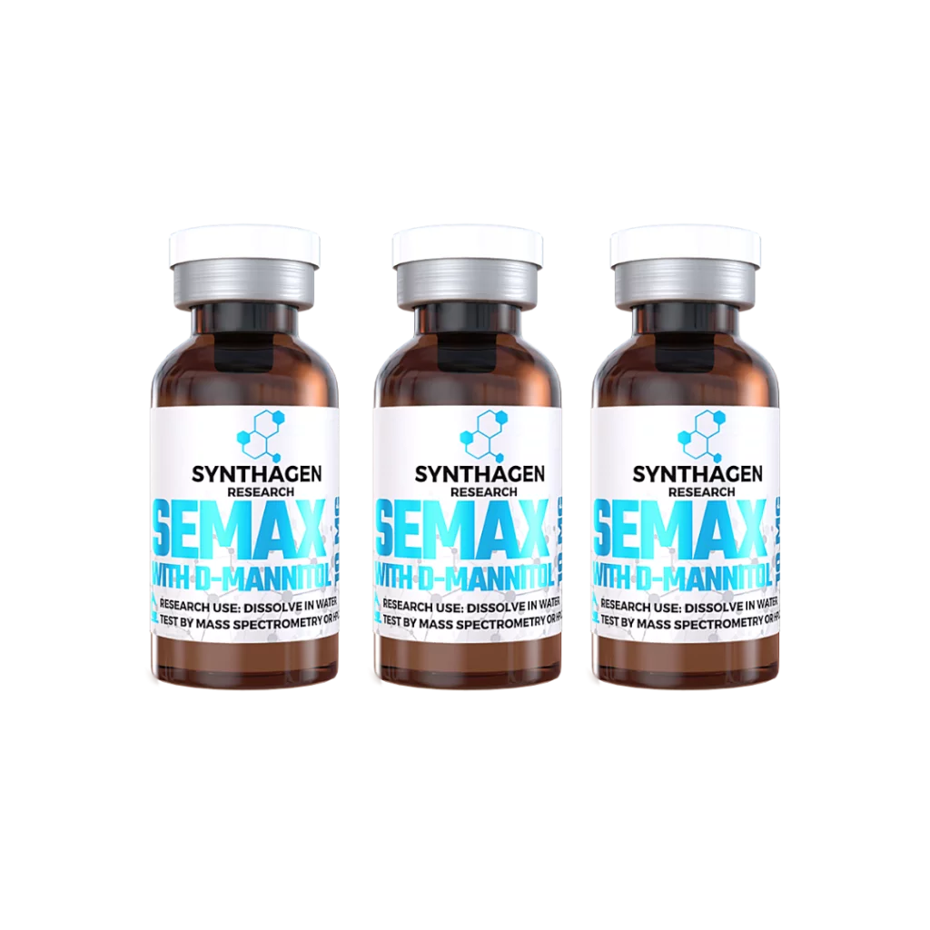 Semax peptide nasal spray bottle for research